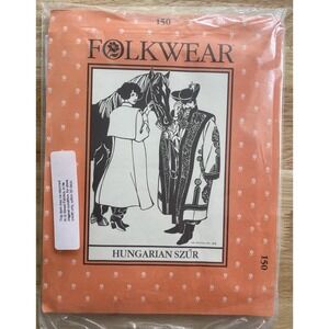 Hungarian Szur Folkwear Pattern UNCUT Ethnic Coat Cape ALL SIZES